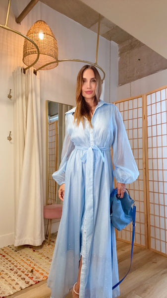 celestia maxi dress Women's Celestia Square Neck Bead Maxi Dress XS/S/M/L/XL/Customize Ivory MEAN BLVD Ivory / Customize