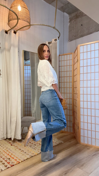 Sienna Cuff Stretch Denim