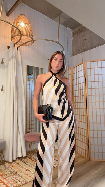 Sienna Stripe Halter Set