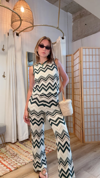 Capri Zigzag Knit Set
