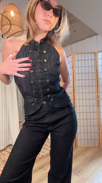 Kaia Noir Denim Set