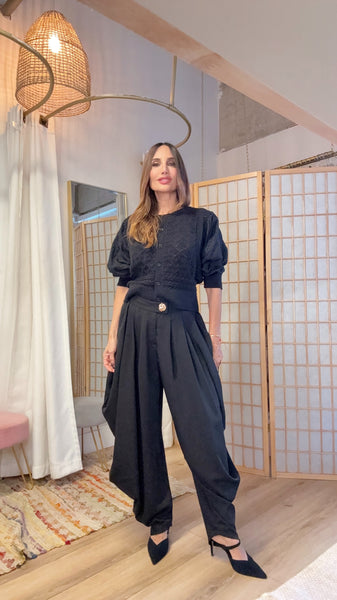 Soraya Draped Harem Pants – Light Soft Flow”