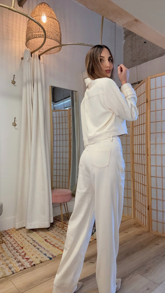 Aveline Cotton Set – Cropped Cargo Jacket & Pants