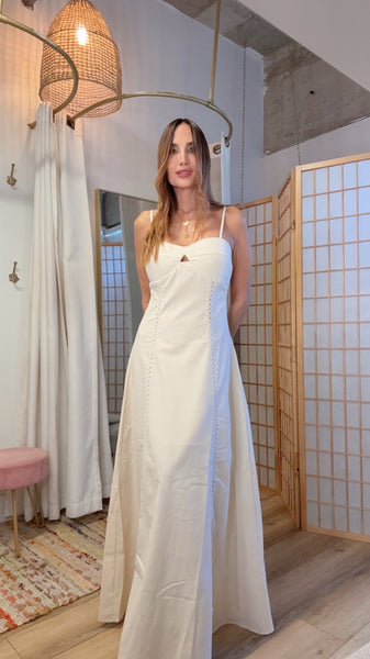 Sand Dune Eyelet Maxi Dress