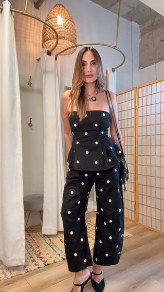 Saint Honoré Polka Dot Denim Set