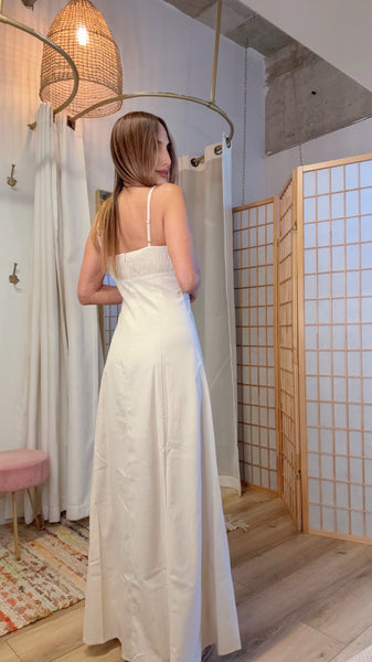 Sand Dune Eyelet Maxi Dress