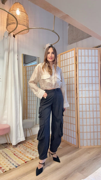 Marlowe Cargo Pants –  harem silhouette