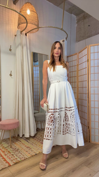 Cloud Lace A-Line Dress