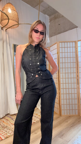 Kaia Noir Denim Set