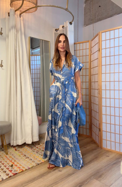 Palm Breeze Maxi Dress