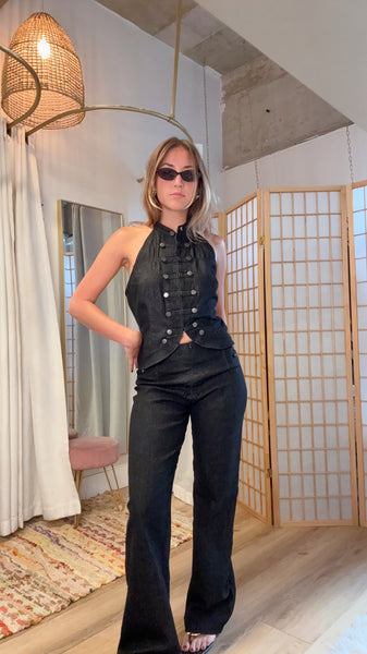 Kaia Noir Denim Set