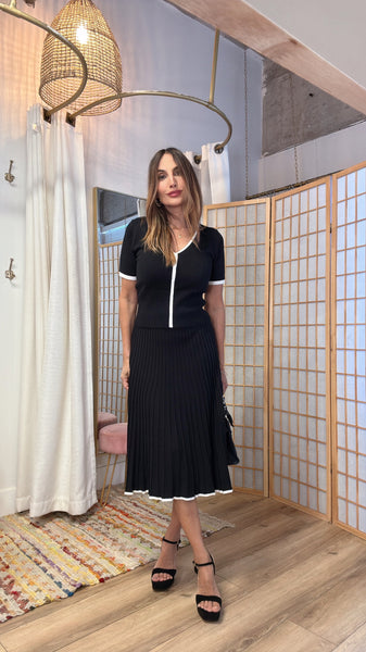 Teneriffe Black Knit Set