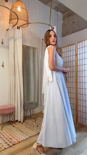 Santorini Breeze Maxi Dress