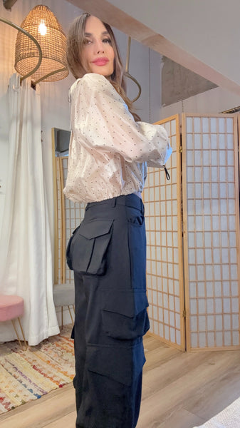 Marlowe Cargo Pants –  harem silhouette