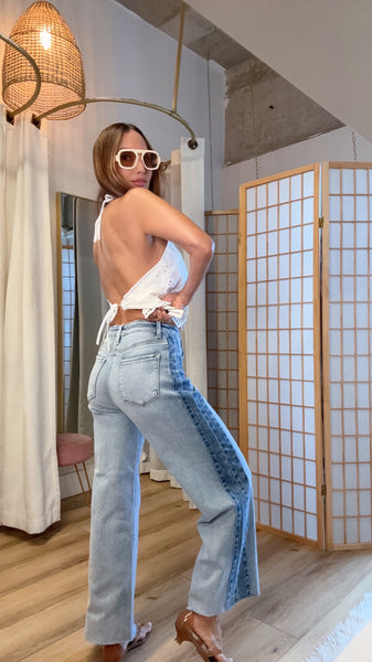 Malibu Contrast Side Panel Jeans
