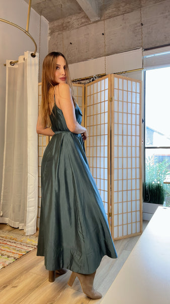 Lini emerald long dress