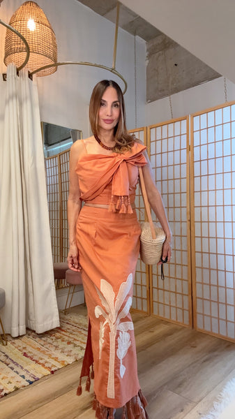 San Miguel Palm Poplin Set