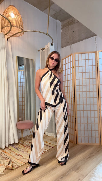 Sienna Stripe Halter Set