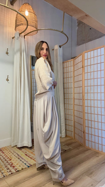 Soraya Draped Harem Pants – Light Soft Flow”