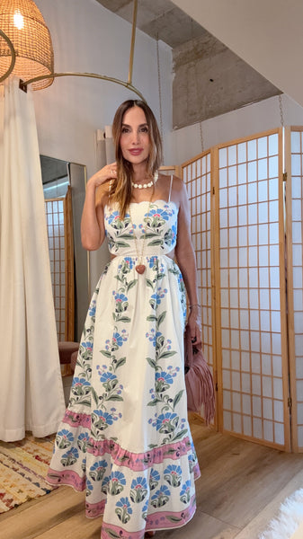 Provence Bloom Maxi Dress