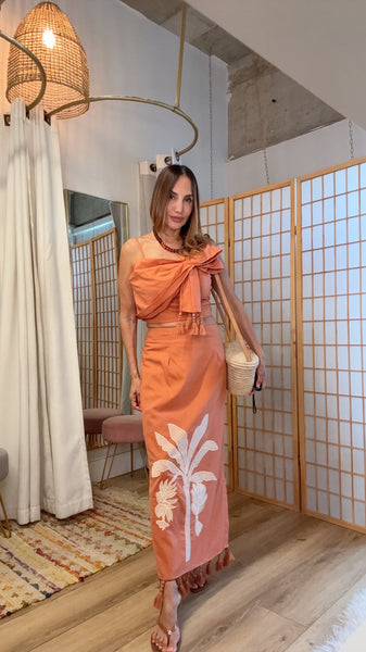 San Miguel Palm Poplin Set
