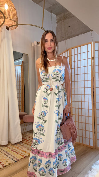 Provence Bloom Maxi Dress