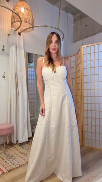 Sand Dune Eyelet Maxi Dress