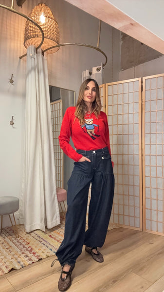 Geneva Pleated Harem Jeans