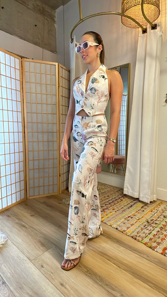 Aruba outfit set in Marine print