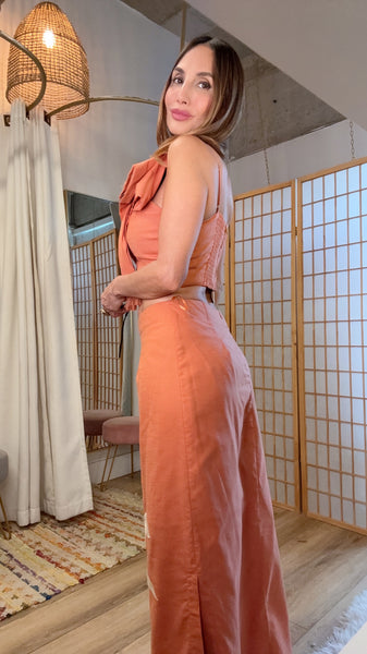 San Miguel Palm Poplin Set