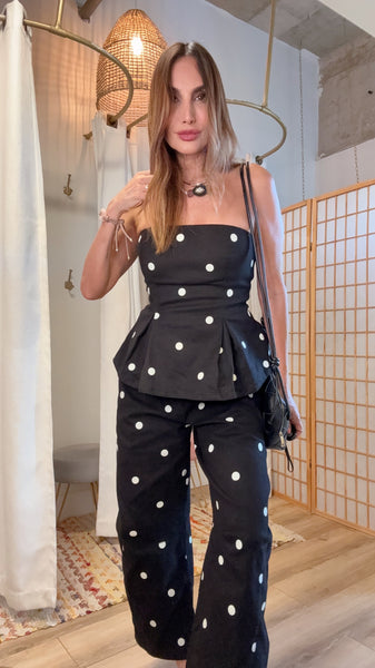 Saint Honoré Polka Dot Denim Set