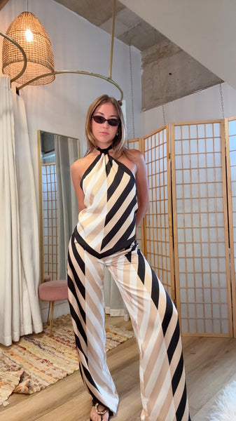 Sienna Stripe Halter Set