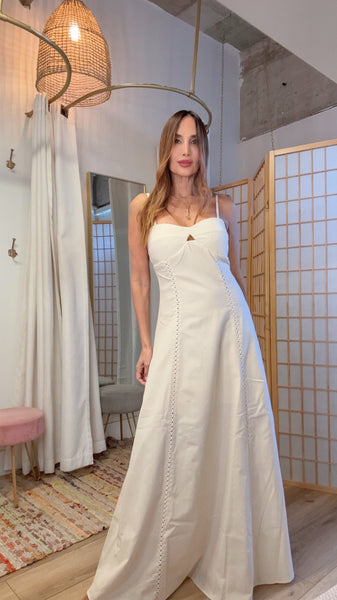 Sand Dune Eyelet Maxi Dress