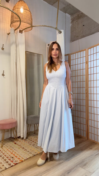Santorini Breeze Maxi Dress