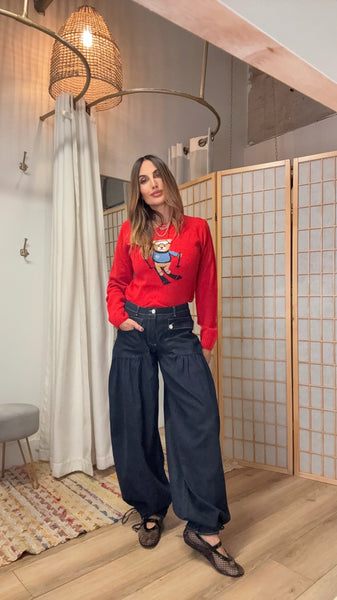 Geneva Pleated Harem Jeans