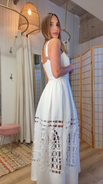 Cloud Lace A-Line Dress