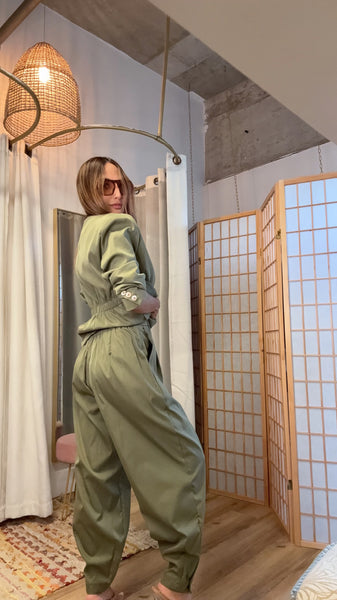 Elodie Olive Tailored Set