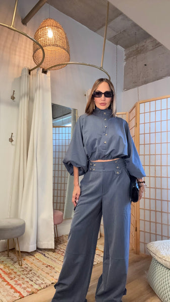 Thea Utility Wide-Leg Set