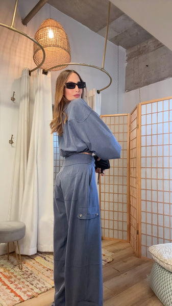 Thea Utility Wide-Leg Set