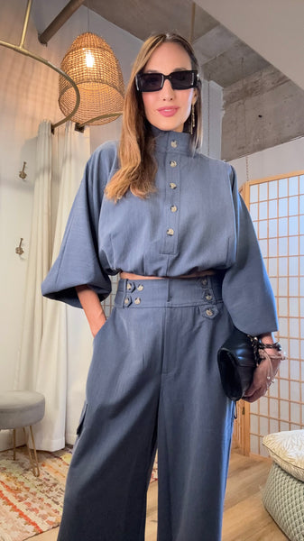 Thea Utility Wide-Leg Set