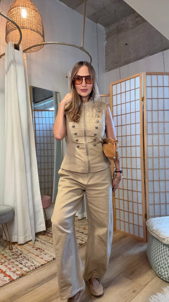 Thea Utility Wide-Leg Set