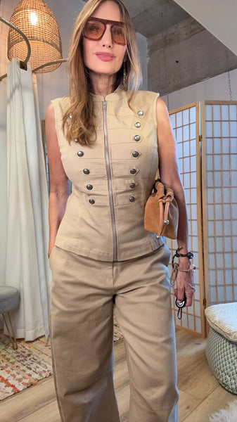 Thea Utility Wide-Leg Set
