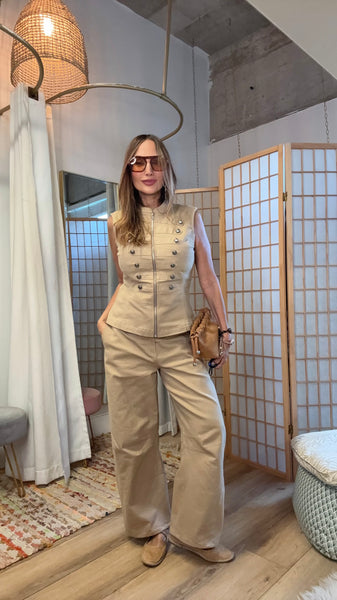 Thea Utility Wide-Leg Set