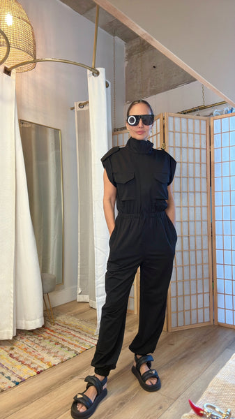 "Astrid's Chic Flannel Jumpsuit for Spring"