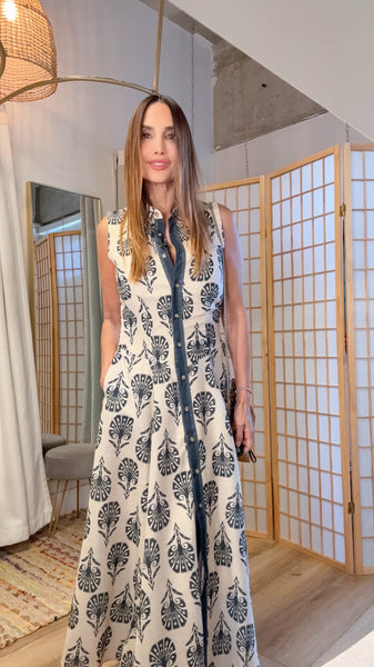 Sahara Bloom Midi Dress