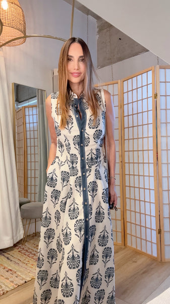 Sahara Bloom Midi Dress