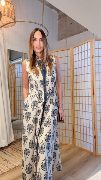 Sahara Bloom Midi Dress