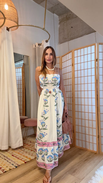 Provence Bloom Maxi Dress
