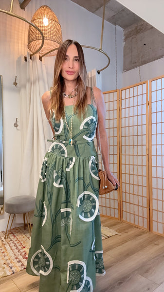 Camille Linen Maxi Dress