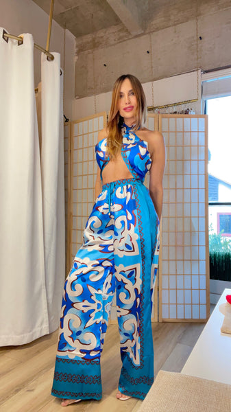 Mykonos bandana print set